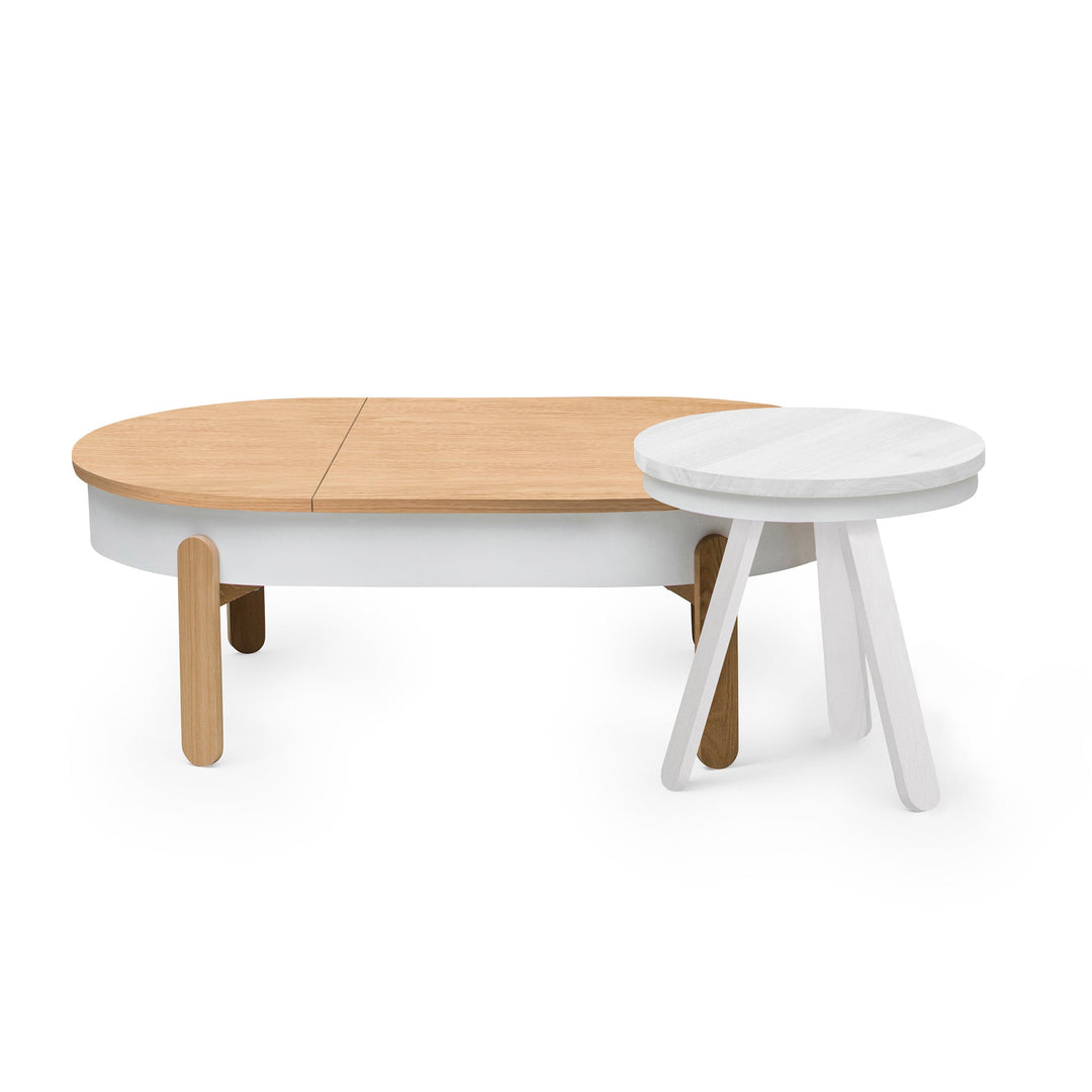Salontafel set - Batea L+S Eiken wit & wit