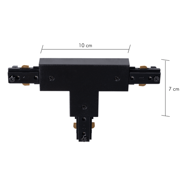 Track connector - Lex T-splitsing zwart