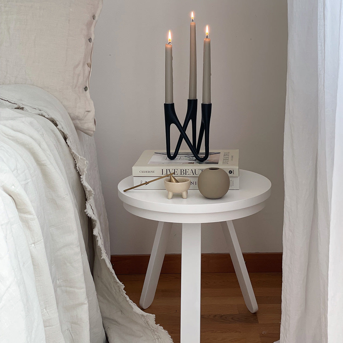 Bijzettafel - Batea S Wit