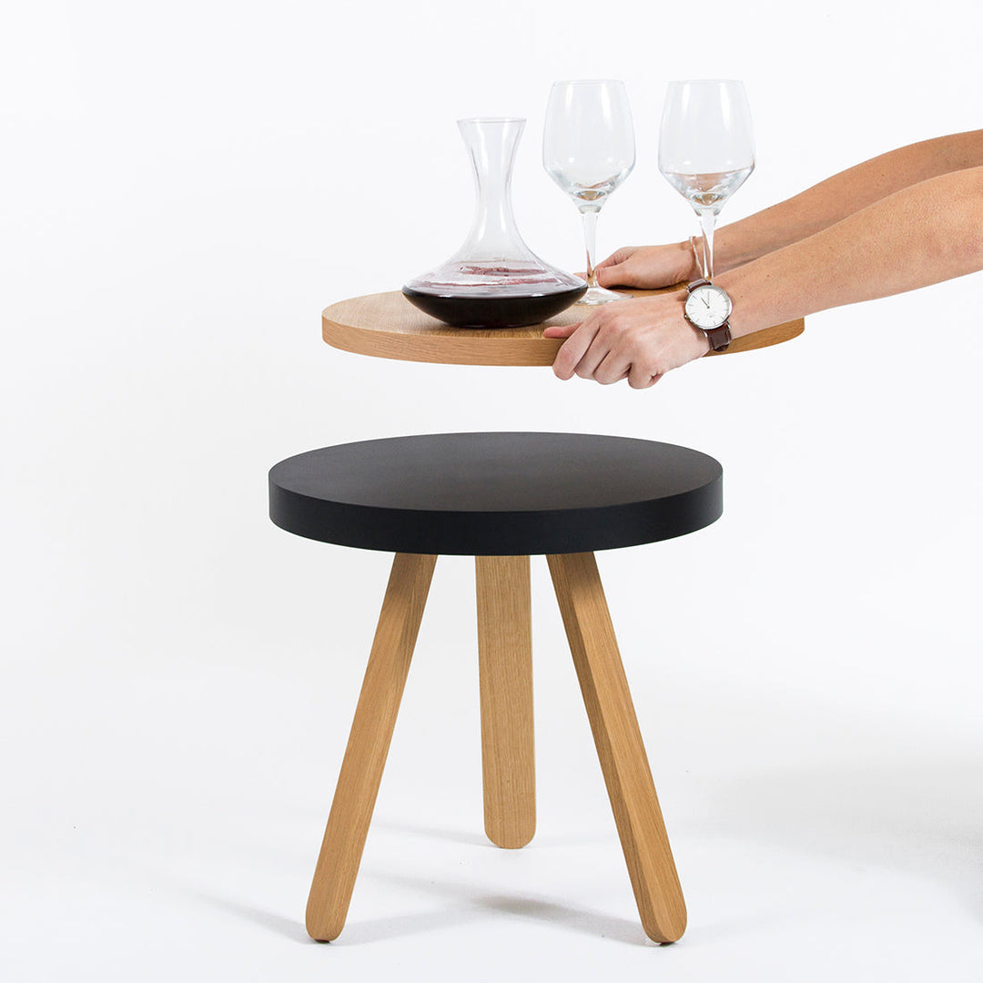 Salontafel set - Batea M+S Eiken & zwart
