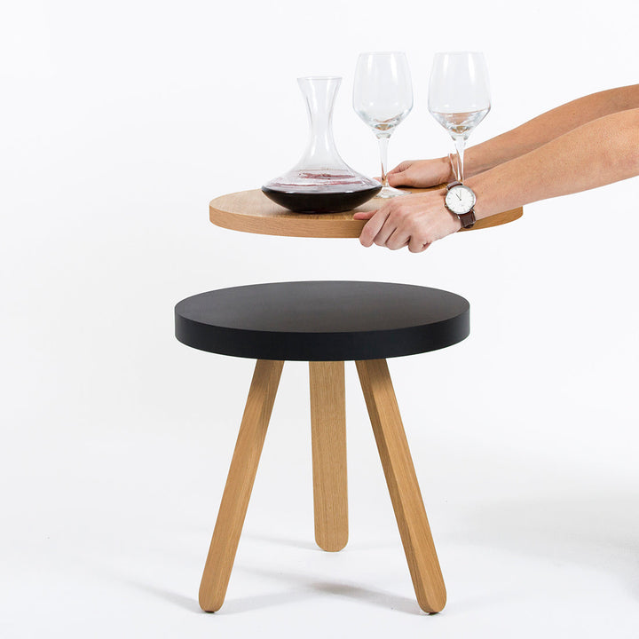 Salontafel set - Batea M+S Eiken & zwart