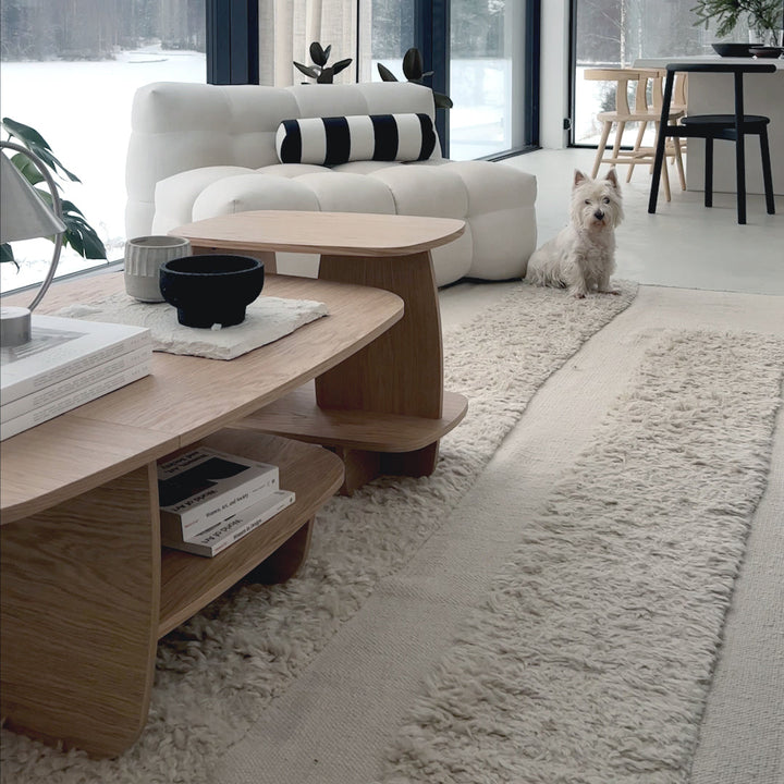 Salontafel set - Ibon M+L Blank eiken