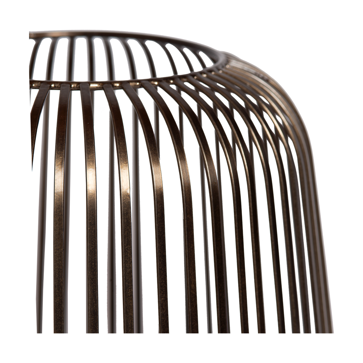 Kaarshouder - Dante L geborsteld brons