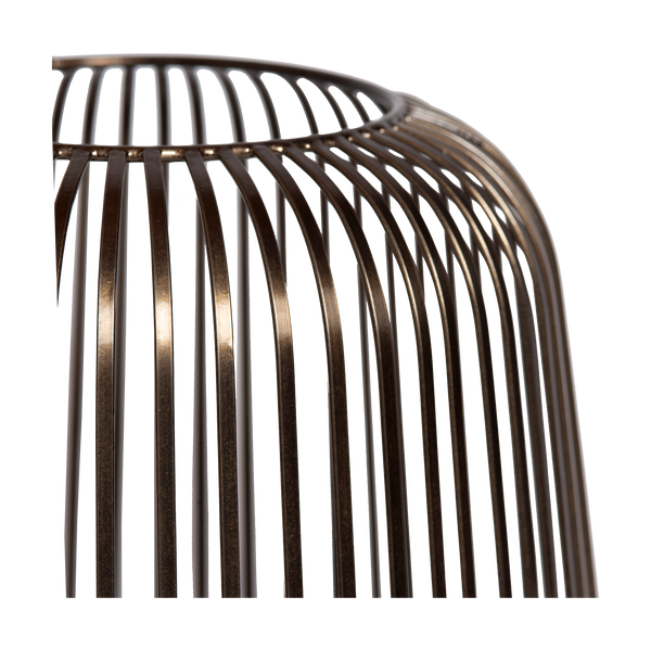 Kaarshouder - Dante L geborsteld brons