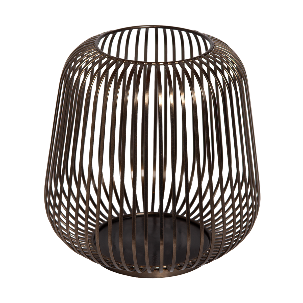 Kaarshouder - Dante L geborsteld brons