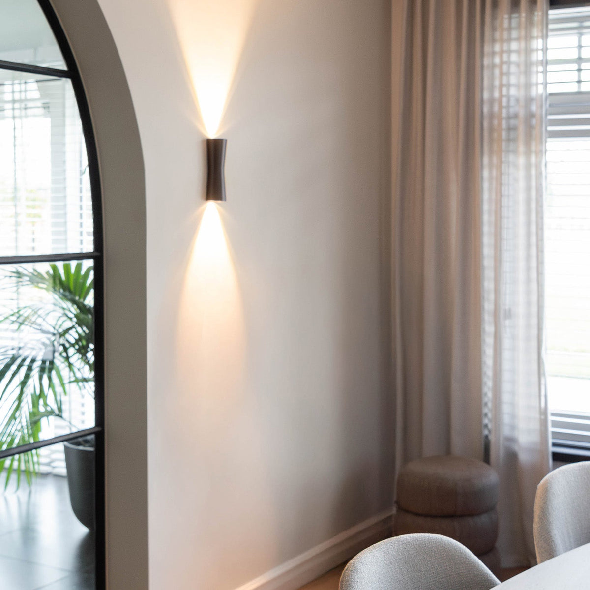 Wandlamp - Thiery geborsteld brons