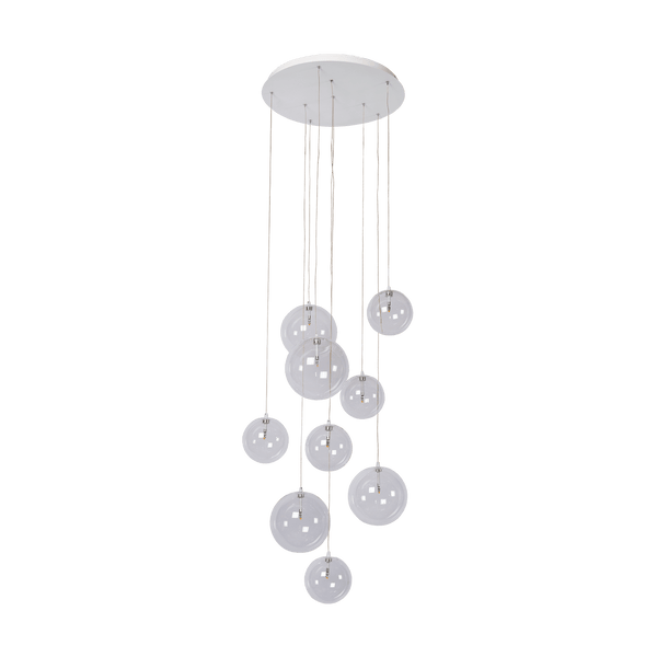 Hanglamp - Camau 9 wit