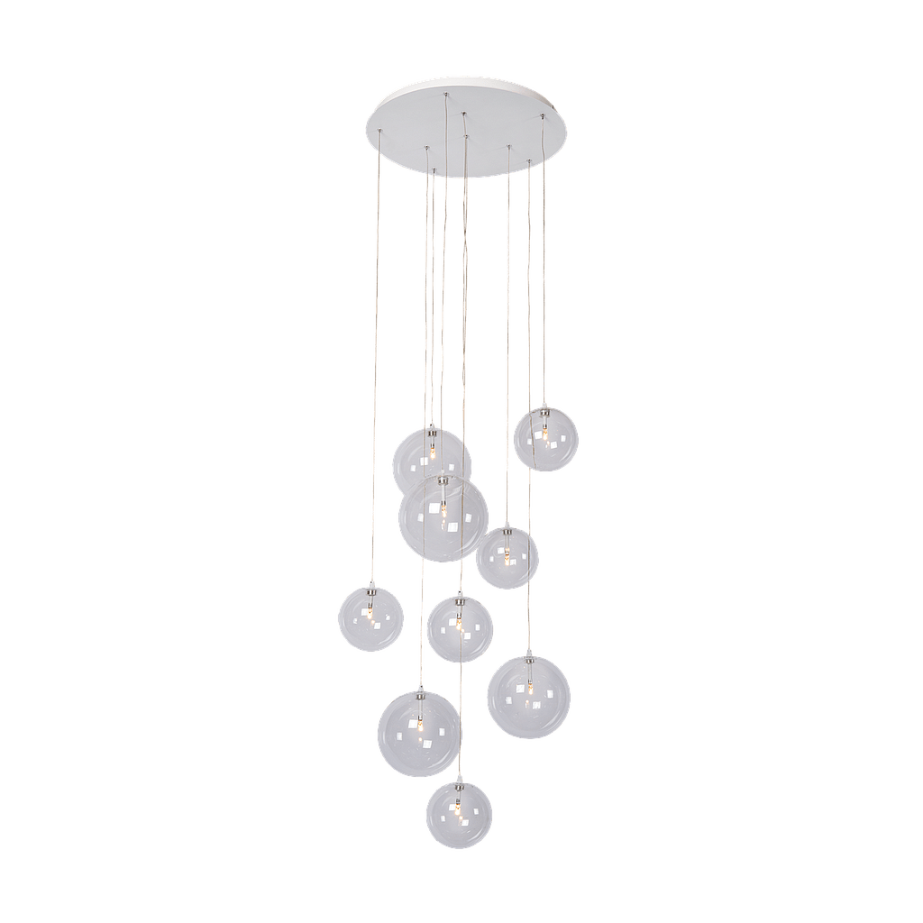 Hanglamp - Camau 9 wit