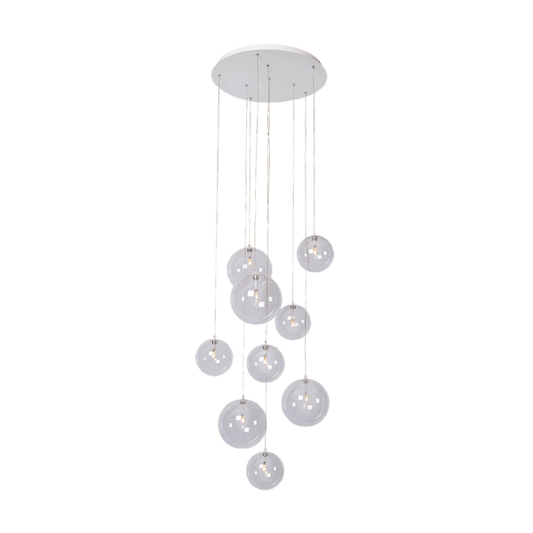 Hanglamp - Camau 9 wit
