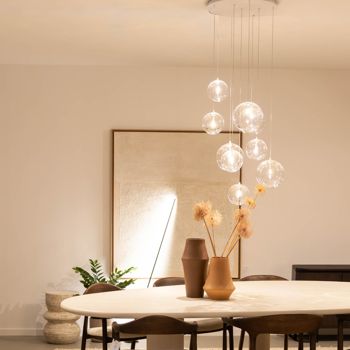 Hanglamp - Camau 9 wit