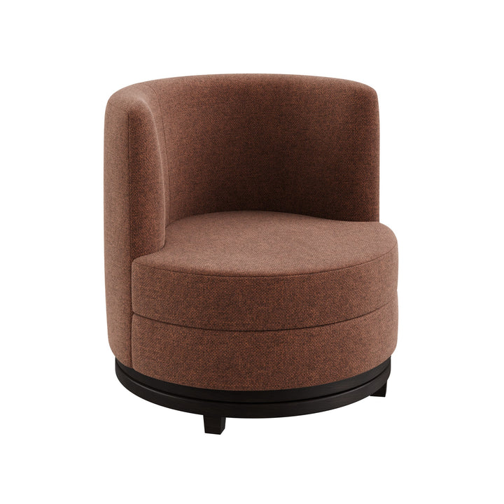 Draaifauteuil - Ayden Rate fabric Marron