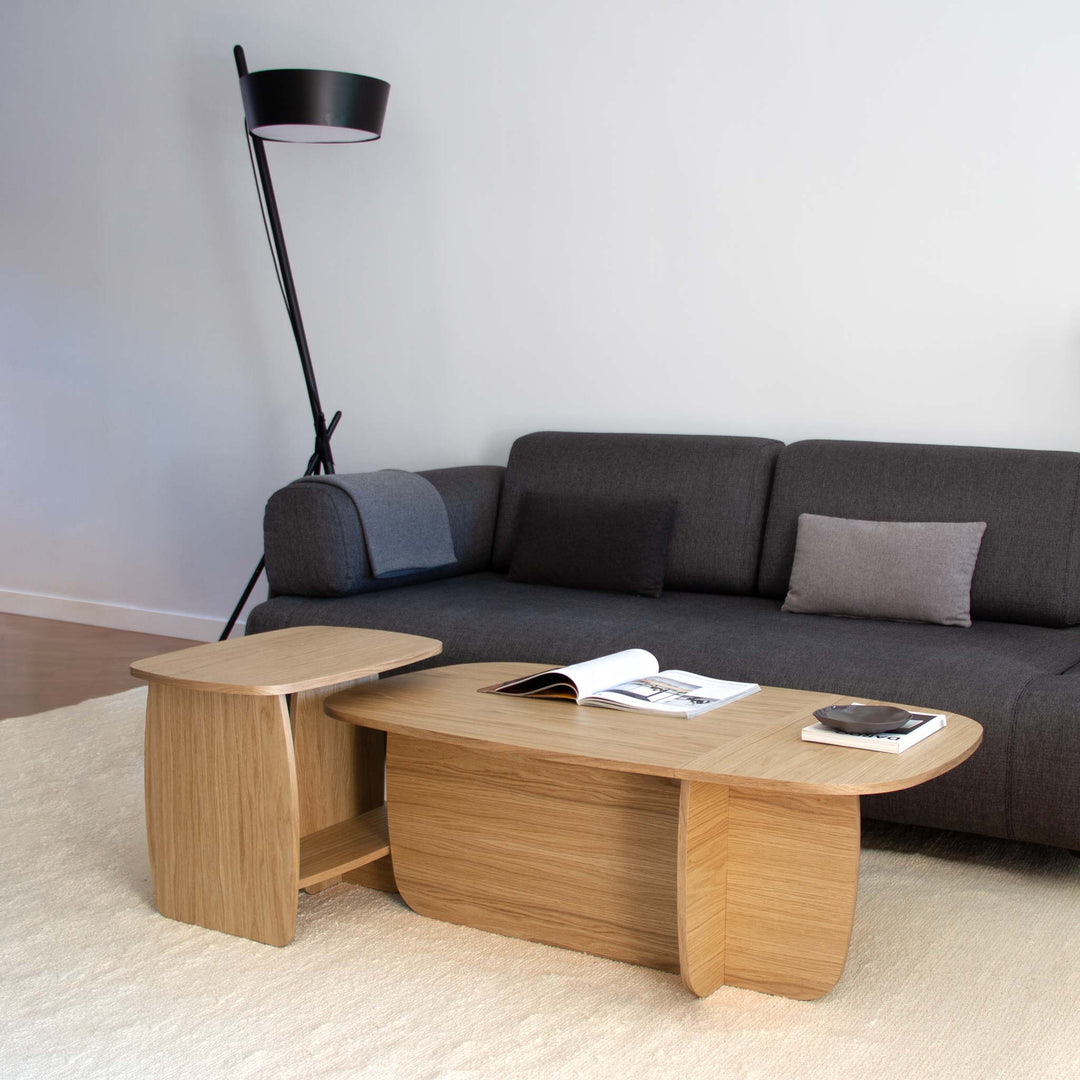 Salontafel set - Ibon M+L Eiken