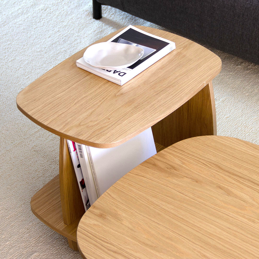 Salontafel set - Ibon M+L Eiken