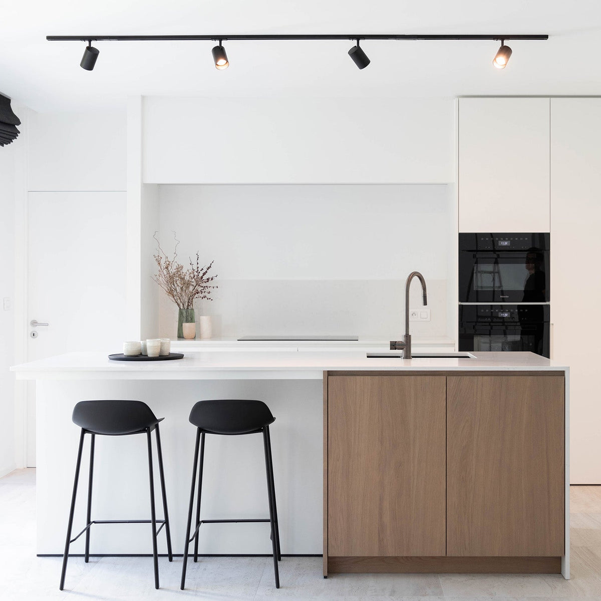 Track rail - Lex 143 cm 1 fase zwart