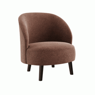 Fauteuil - Bayron Como fabric Old Pink