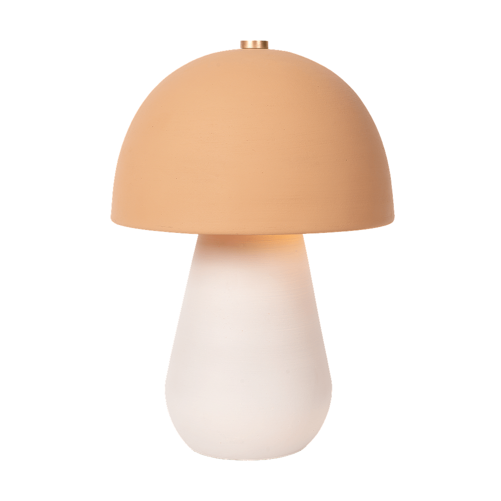 Tafellamp - Sacha gebroken wit-terracotta