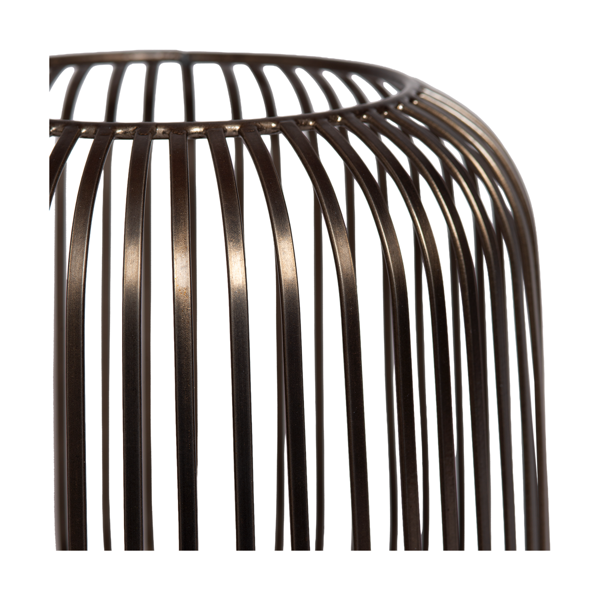 Kaarshouder - Dante M geborsteld brons