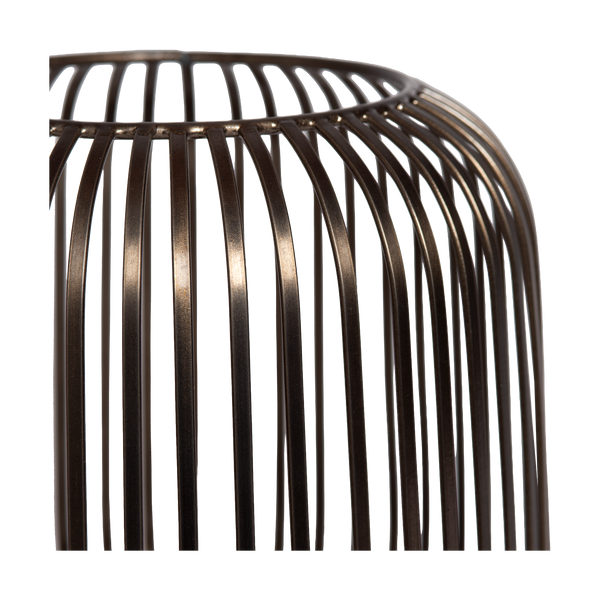 Kaarshouder - Dante M geborsteld brons