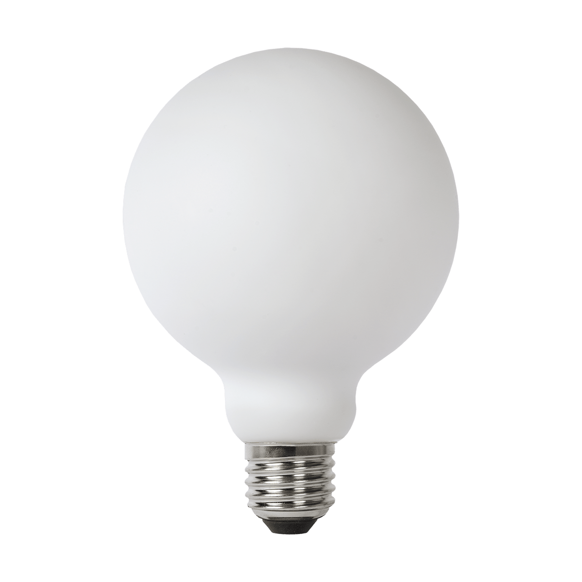 Globe mat wit LED E27 | dimbaar