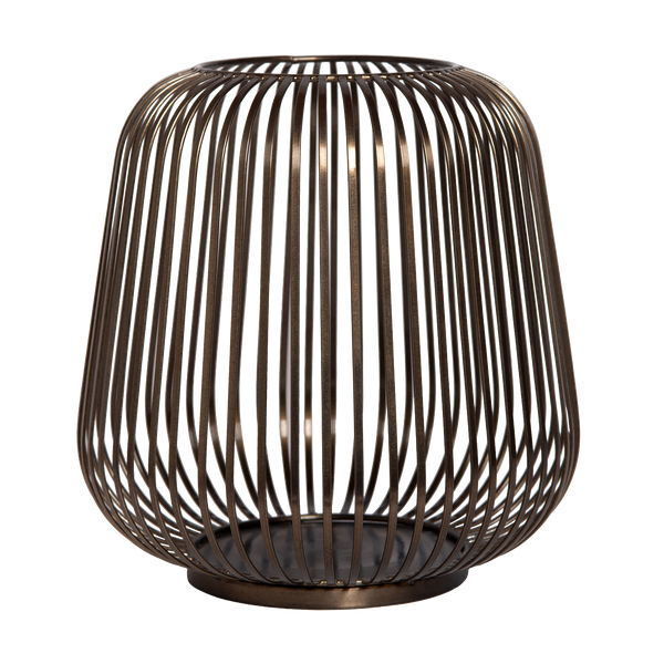 Kaarshouder - Dante L geborsteld brons