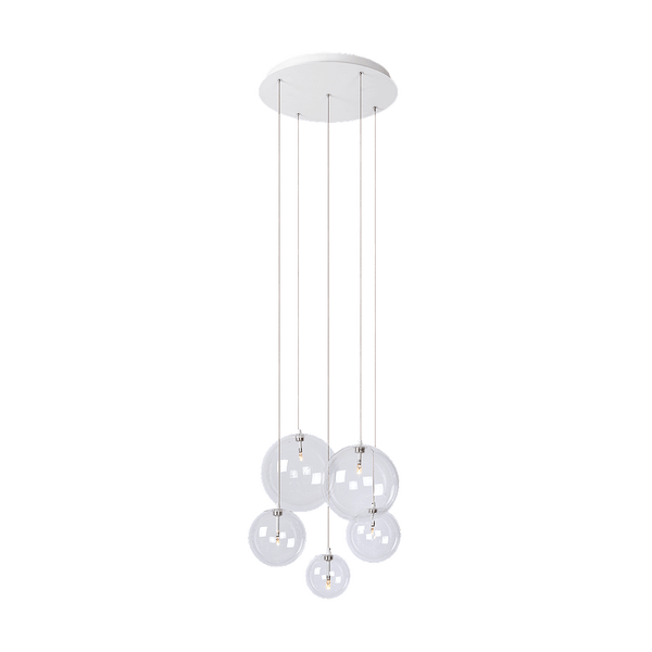 Hanglamp - Camau 5 wit