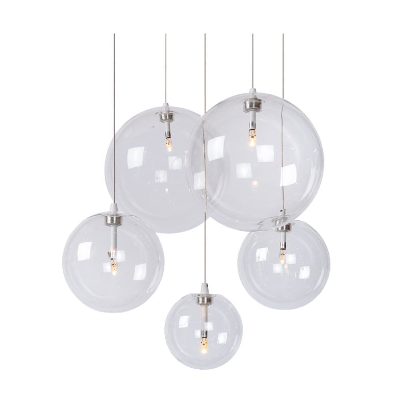 Hanglamp - Camau 5 wit