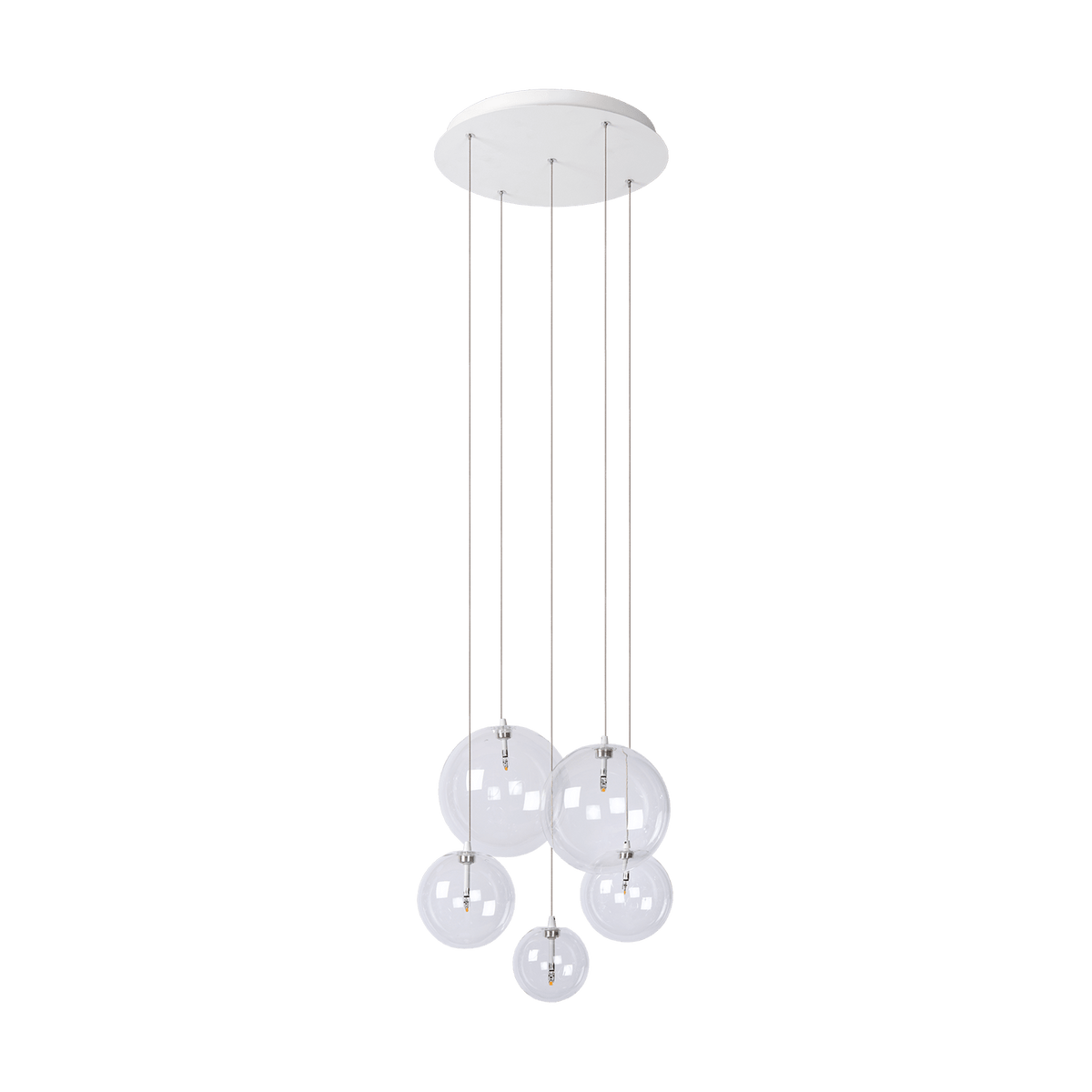 Hanglamp - Camau 5 wit