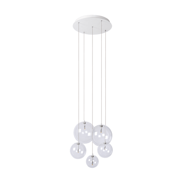 Hanglamp - Camau 5 wit