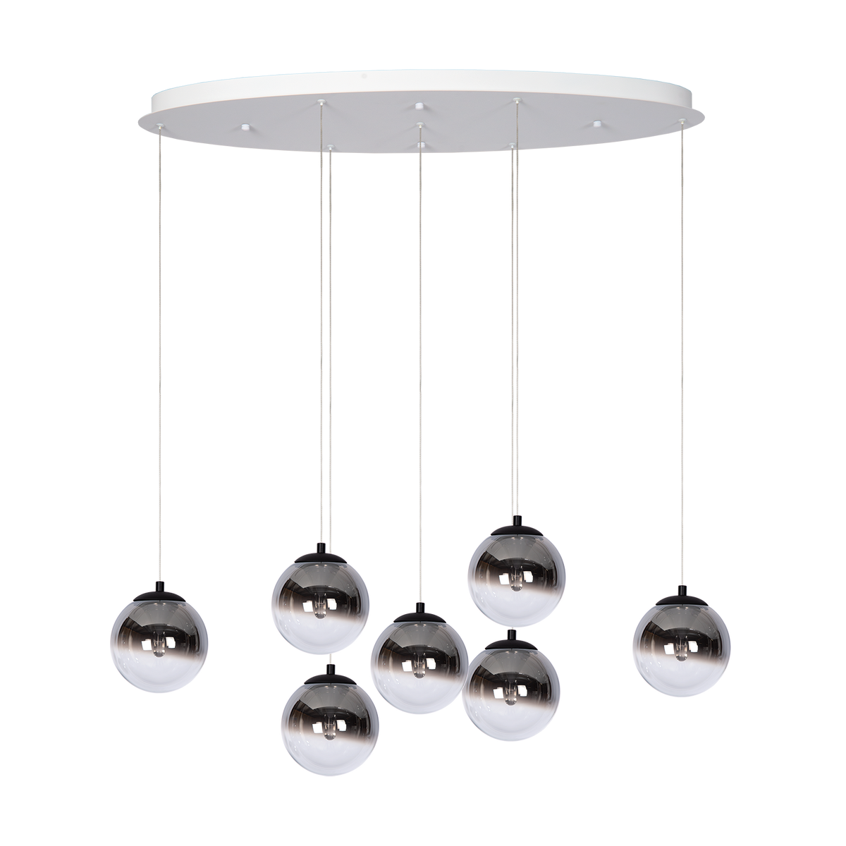 Hanglamp - Monza 7 ovaal wit