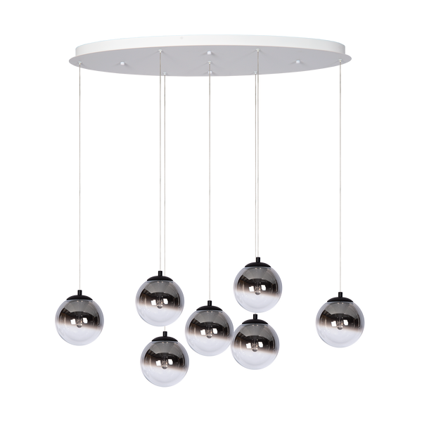 Hanglamp - Monza 7 ovaal wit