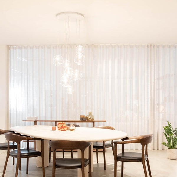 Hanglamp - Camau 9 wit