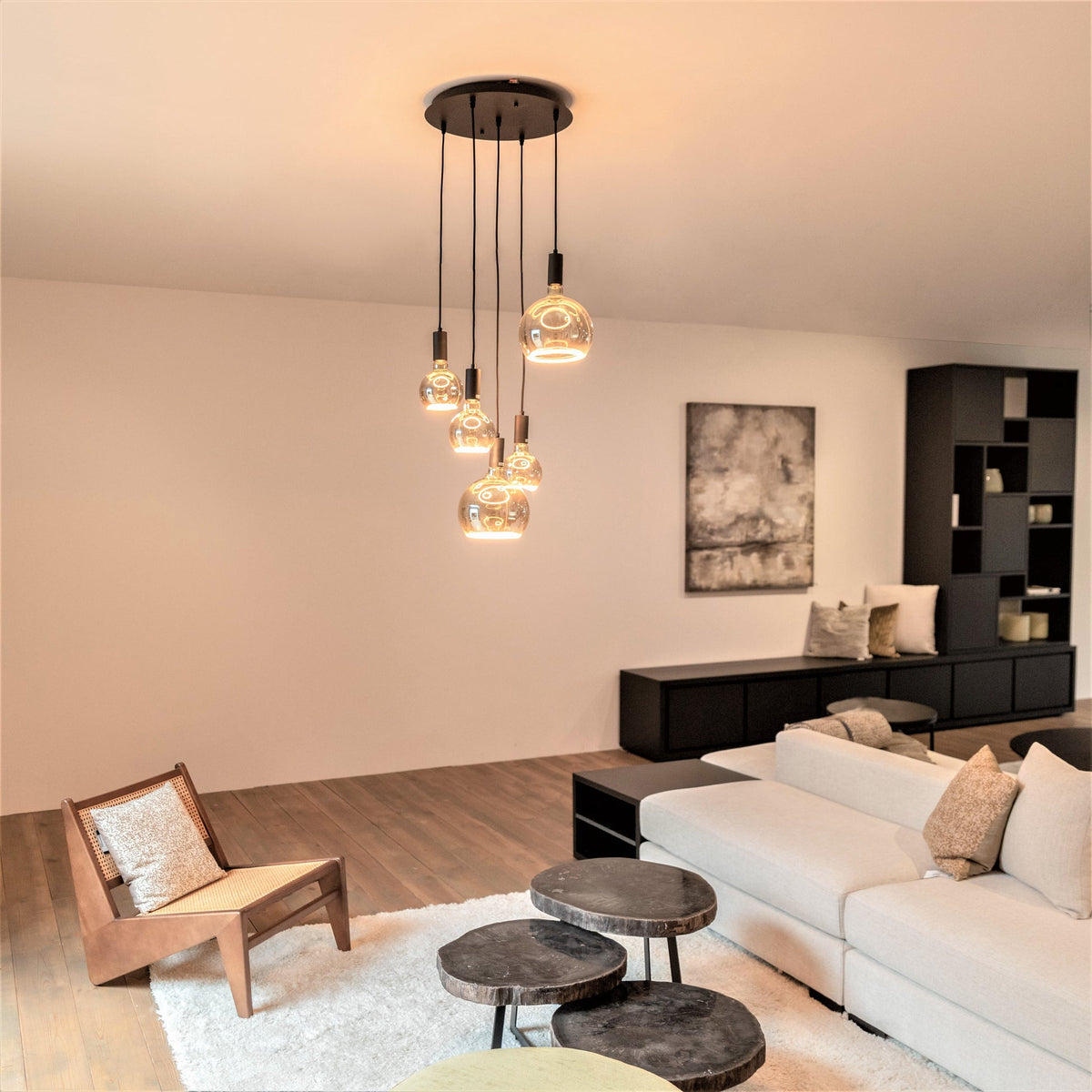 Hanglamp - Sapa 5 incl. Floating Globe