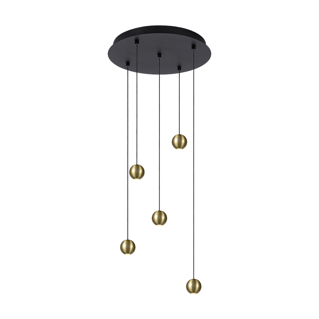 Hanglamp - Balls 5 goud rond