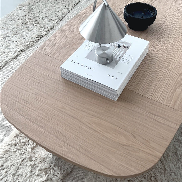Salontafel - Ibon L Wit eikenhout