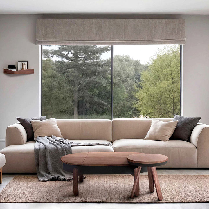 Salontafel set - Batea L+S Walnoot & zwart