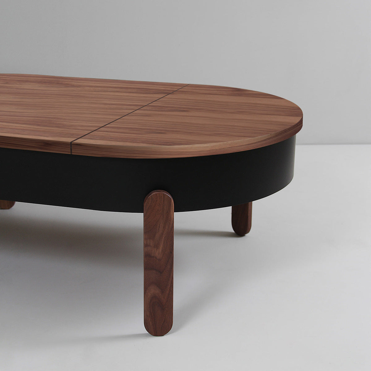 Salontafel - Batea L Walnoot & zwart