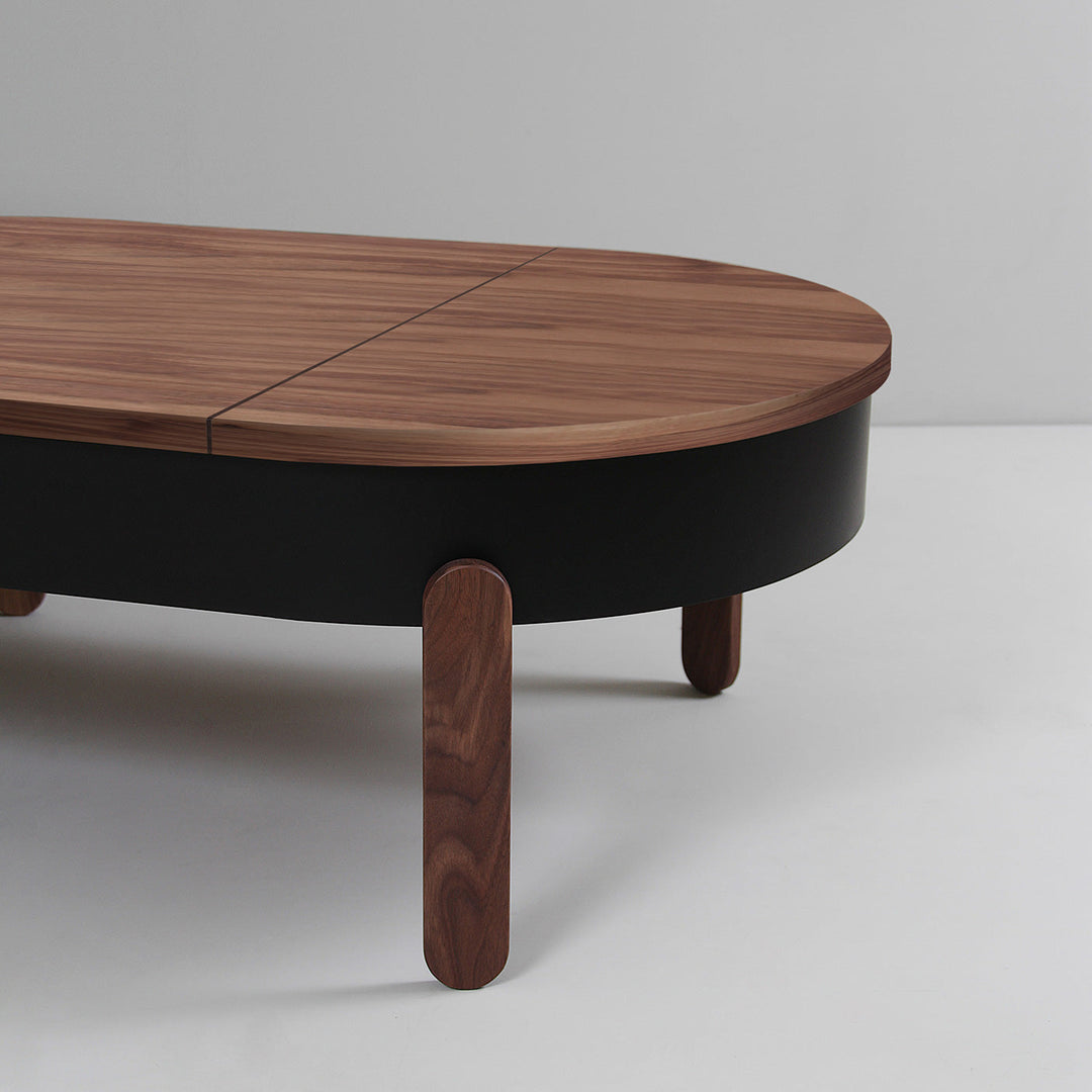 Salontafel - Batea L Walnoot & zwart
