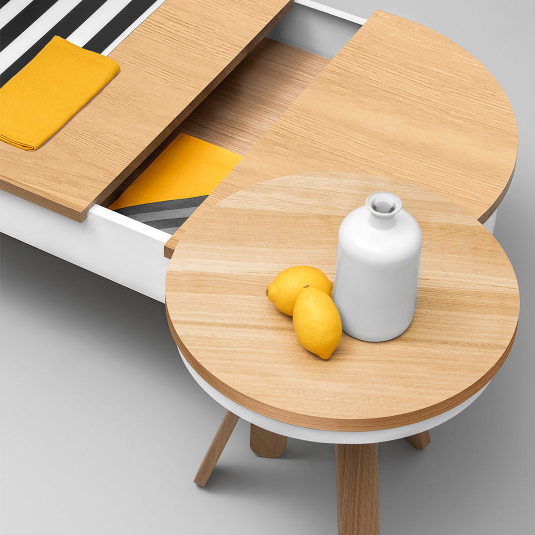 Salontafel set - Batea L+S Eiken & wit