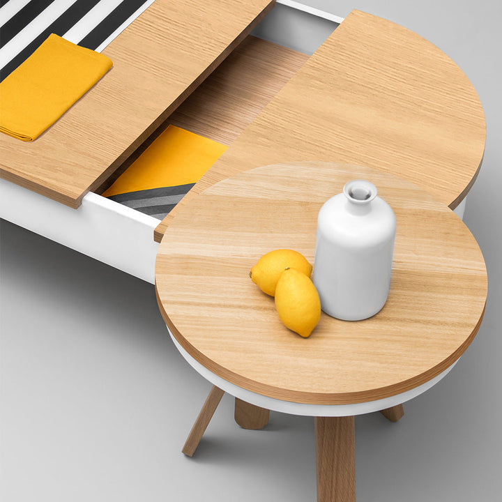 Salontafel set - Batea L+S Eiken & wit