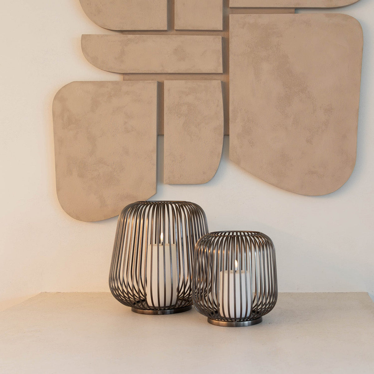 Kaarshouder - Dante M geborsteld brons