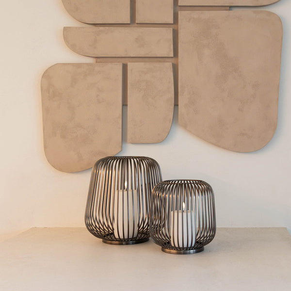 Kaarshouder - Dante M geborsteld brons