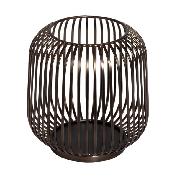 Kaarshouder - Dante M geborsteld brons