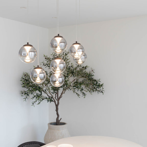 Hanglamp - Monza 7 ovaal wit