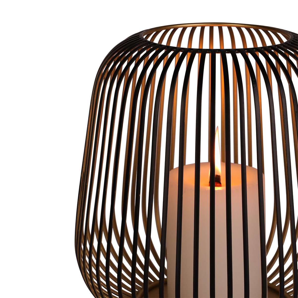 Kaarshouder - Dante L zwart goud