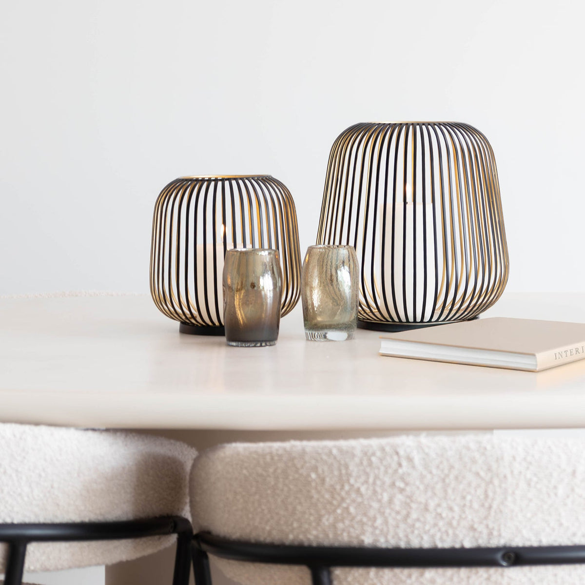 Kaarshouder - Dante M zwart goud