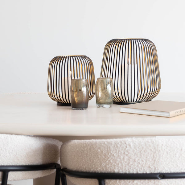 Kaarshouder - Dante M zwart goud