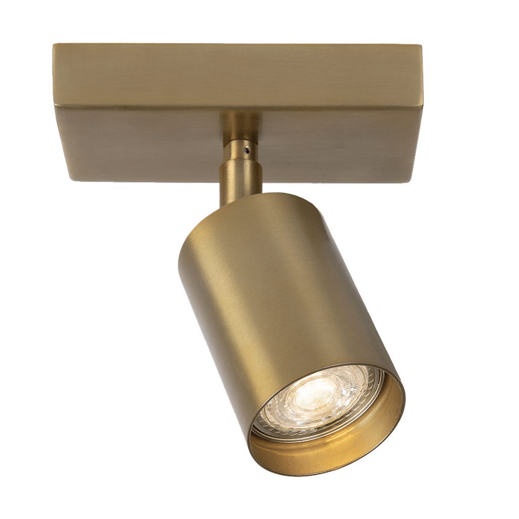 Opbouwspot - Darcy 1 antique brass