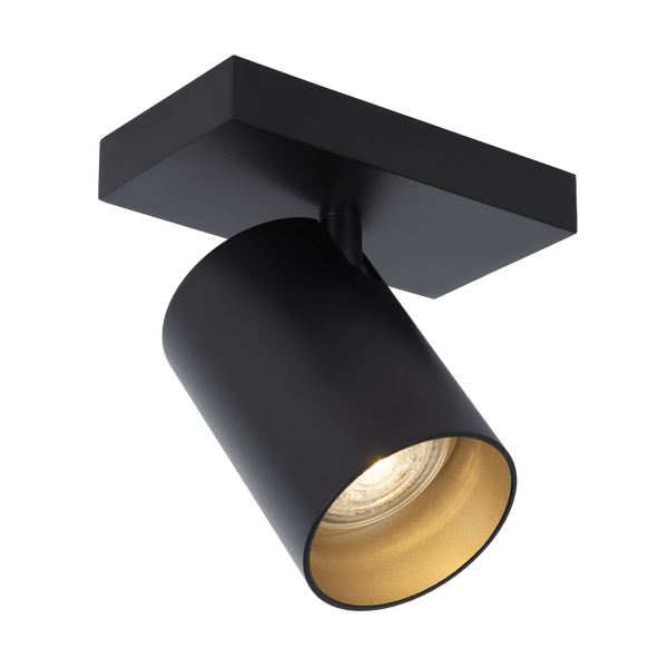 Plafondlamp - Nuo 1 zwart goud