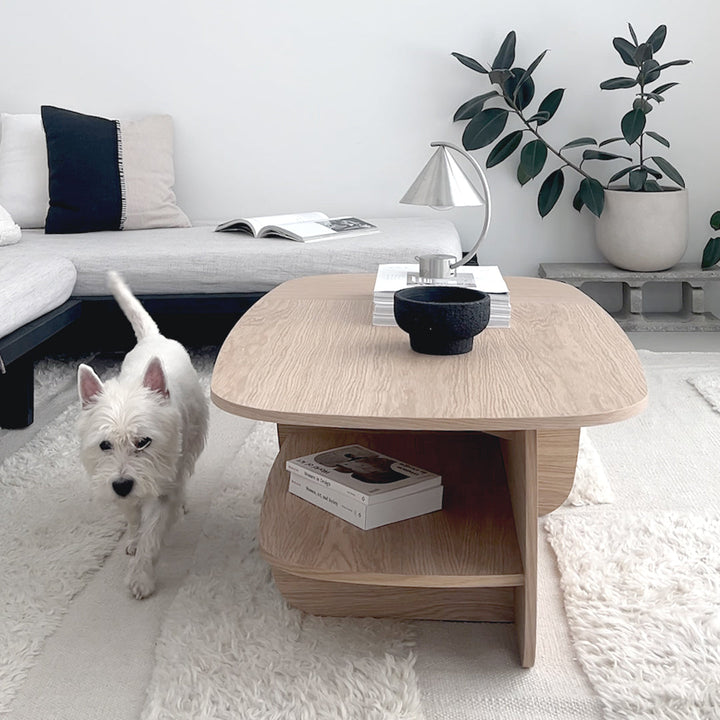 Salontafel - Ibon L Wit eikenhout