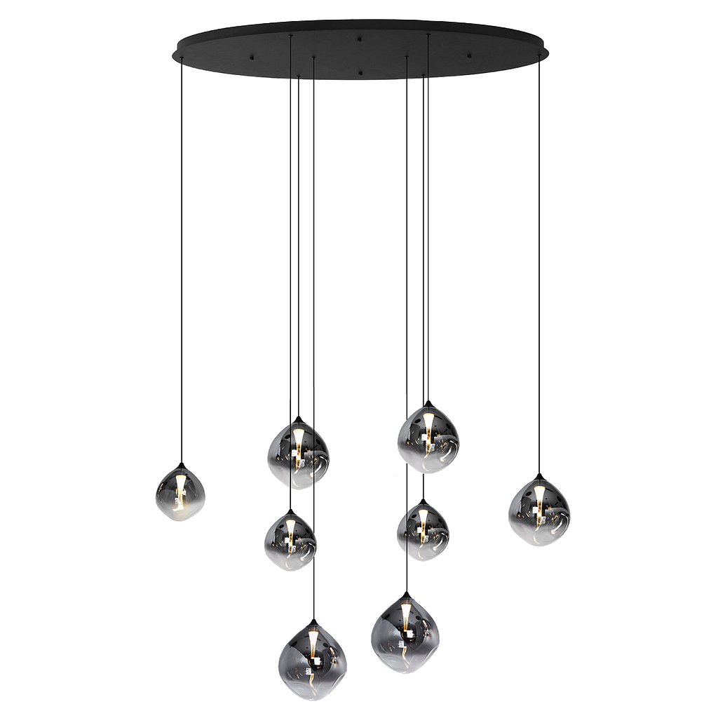 Hanglamp - Rosado 8 ovaal